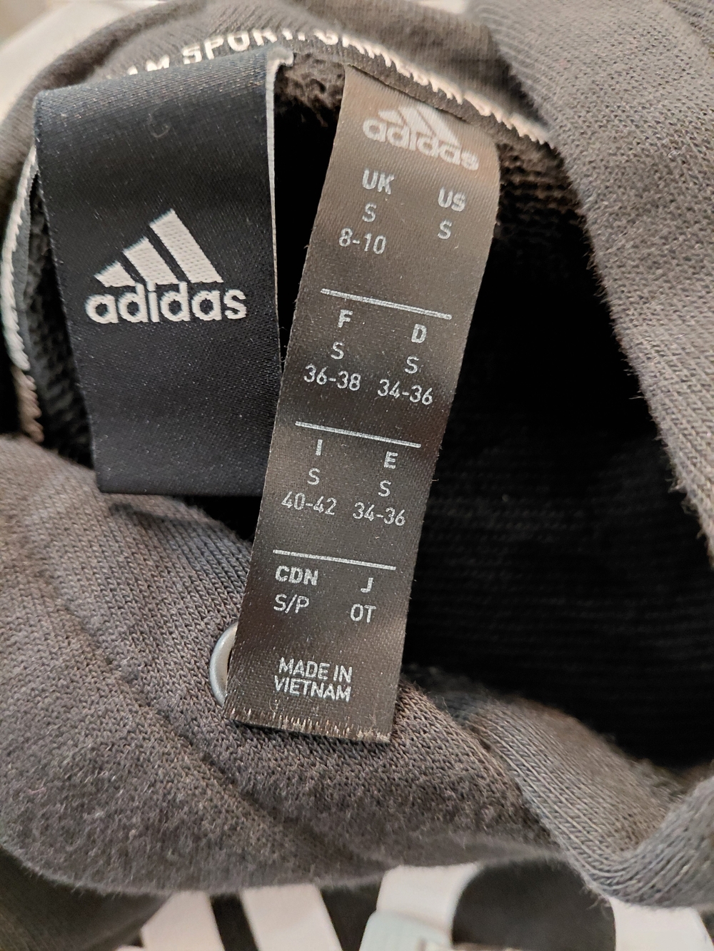 adidas Black Hoodie with White Logo ###0848 - Picture 9 of 9